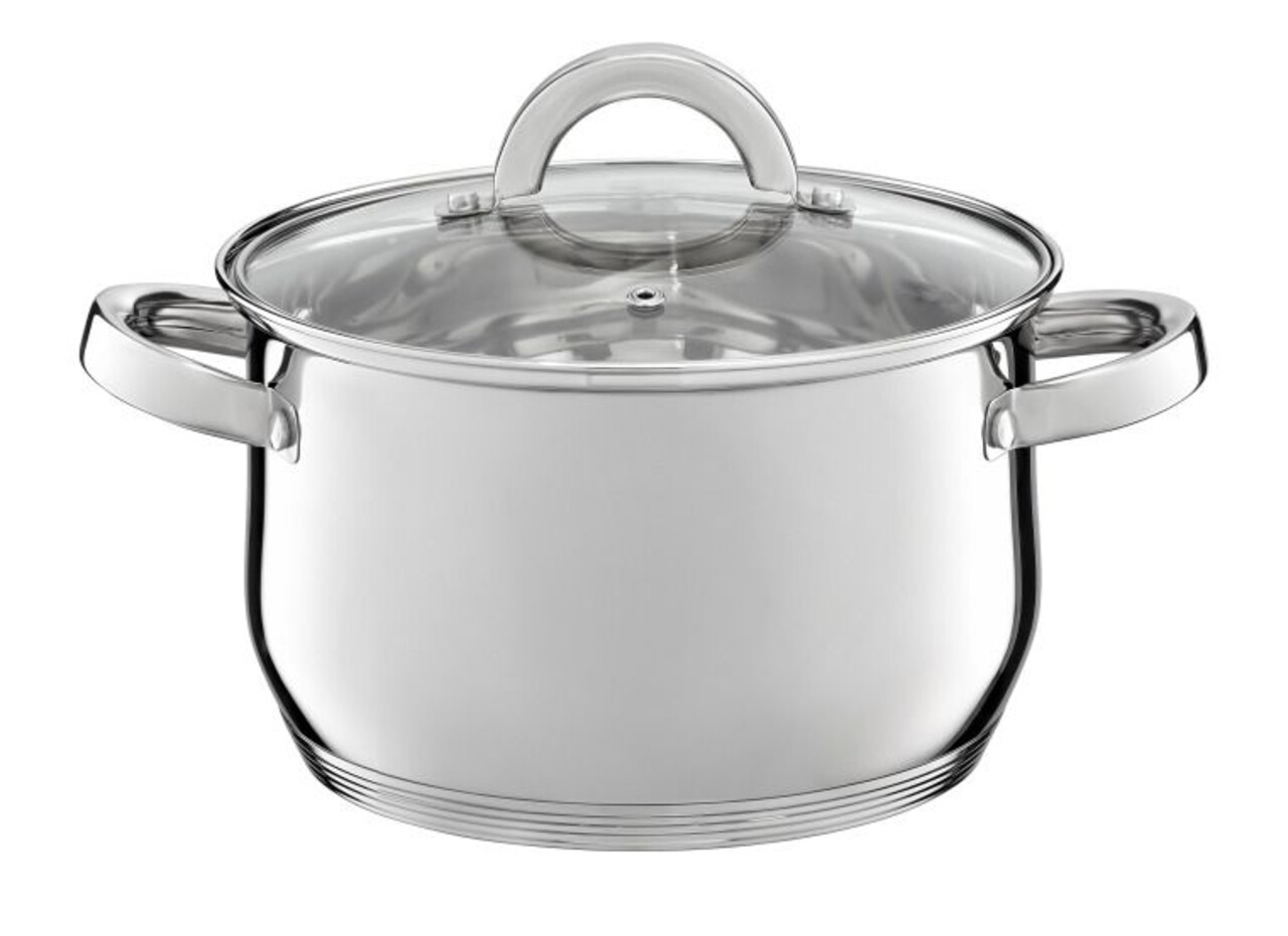Oala cu capac Berry, Ambition, 20 cm, 3.5 L, inox/sticla temperata - imagine 4